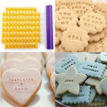 Letter Number Cookie Press Stamp Embosser Cutter Fondant Mould Cake Baking Molds Tools