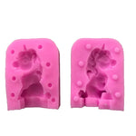 Unicorn other sugar cake baking tools 3D stereo DIY soap silicone mold