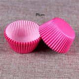 100 Pcs Cupcake Paper DIY Cake Muffin Baking Cups Case Liners Home Kitchen Baking Tools