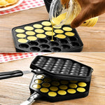 DIY Household Egg Waffle Cake Mold Puff Pan Mold Nonstick Double Side Biscuits Muffin Mould Pot Bakeware Baking Tools