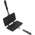 Household Kitchen Gas Non-Stick Waffle Maker Pan Waffle Baking Mold Dual Head  Mould Mold Press Plate Baking Tool