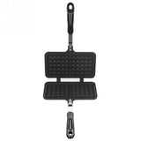 Household Kitchen Gas Non-Stick Waffle Maker Pan Waffle Baking Mold Dual Head  Mould Mold Press Plate Baking Tool