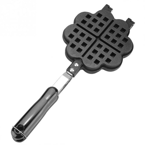 Heart Shape Household Kitchen Gas Non-Stick Waffle Maker Pan Mould Mold Press Plate Baking Tool