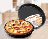 1PC 2016 7 Sizes Thicking Pizza plate baking tools pizza tray Home baking oven microwave oven use Non-Stick pizza pan Dish J0503