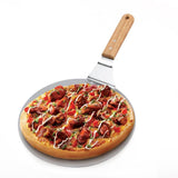 Stainless Steel Anti-scald Pizza Spatula Oak Handle Cake Shovel Pizza Peel Tray Pan Home Kitchen Baking Pastry Tools Cutter