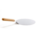 Stainless Steel Anti-scald Pizza Spatula Oak Handle Cake Shovel Pizza Peel Tray Pan Home Kitchen Baking Pastry Tools Cutter